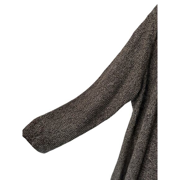 Eileen Fisher Women Plus Brown Open Relaxed Linen Knit Cardigan Size 1X - Picture 6 of 10